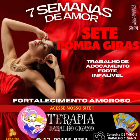 Adoamento 7 Semanas de Amor com 7 Pombo Giras